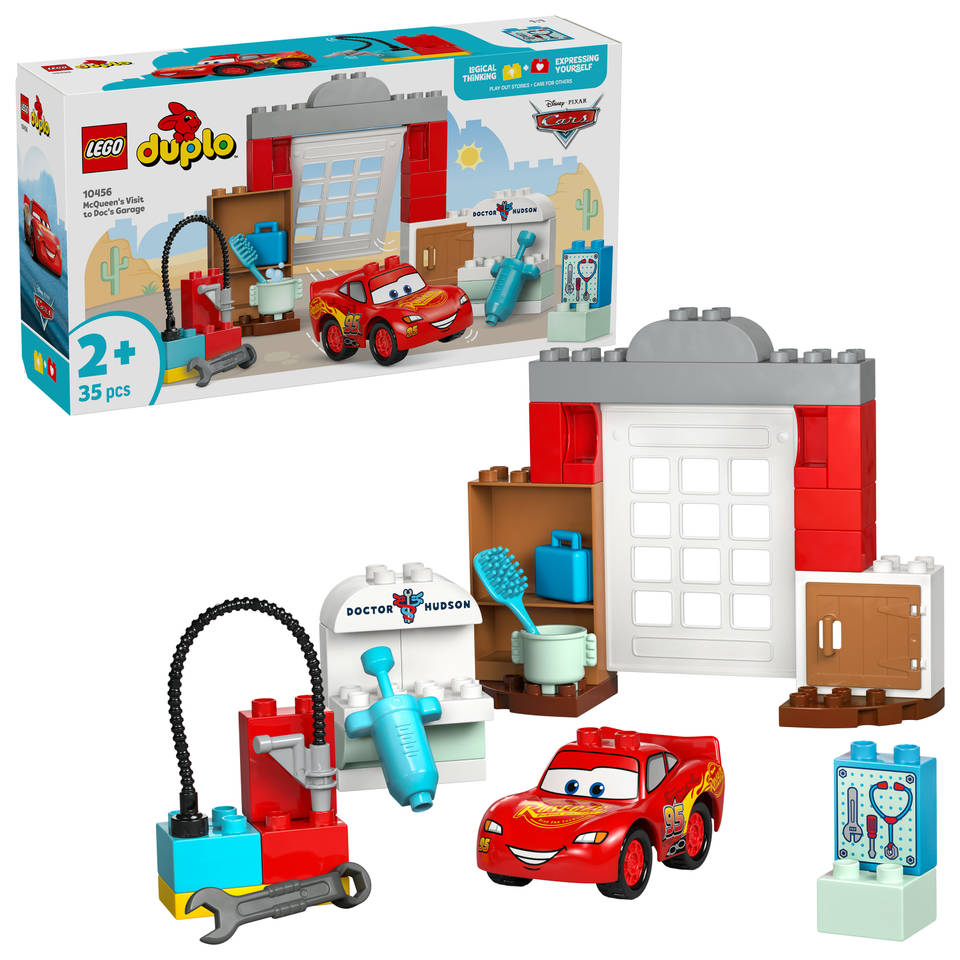 LEGO Disney McQueens bezoek aan Docs garage 10456