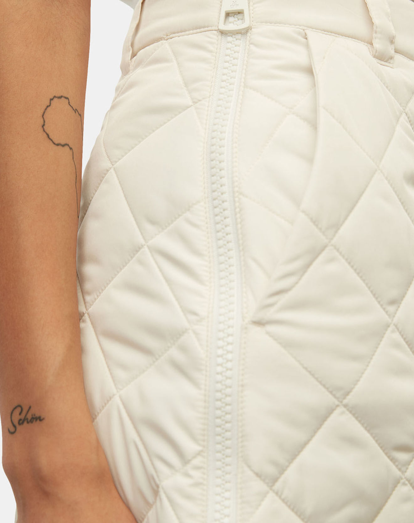 Marc O'Polo Jupe courte matelassée Padded écrue