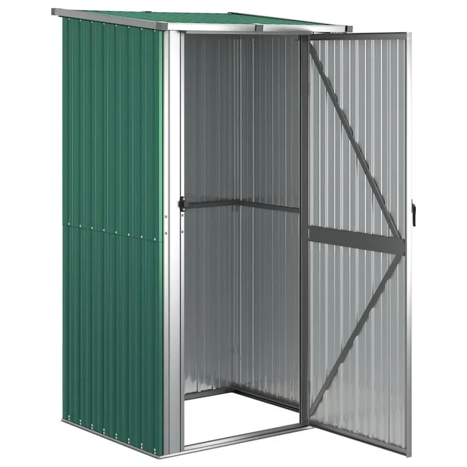 vidaXL - Tuinschuur - Groen - Staal