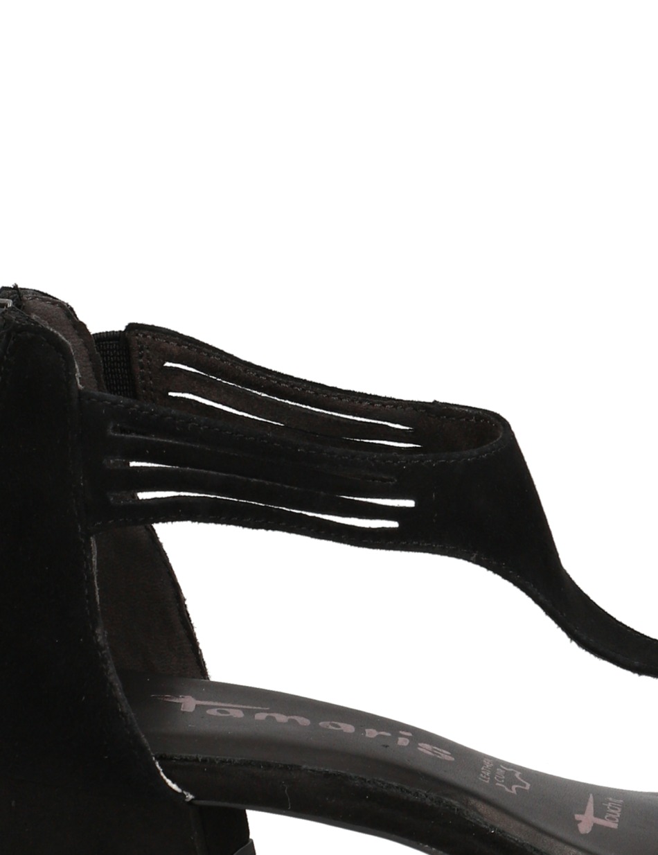 Veloursleder Sandale