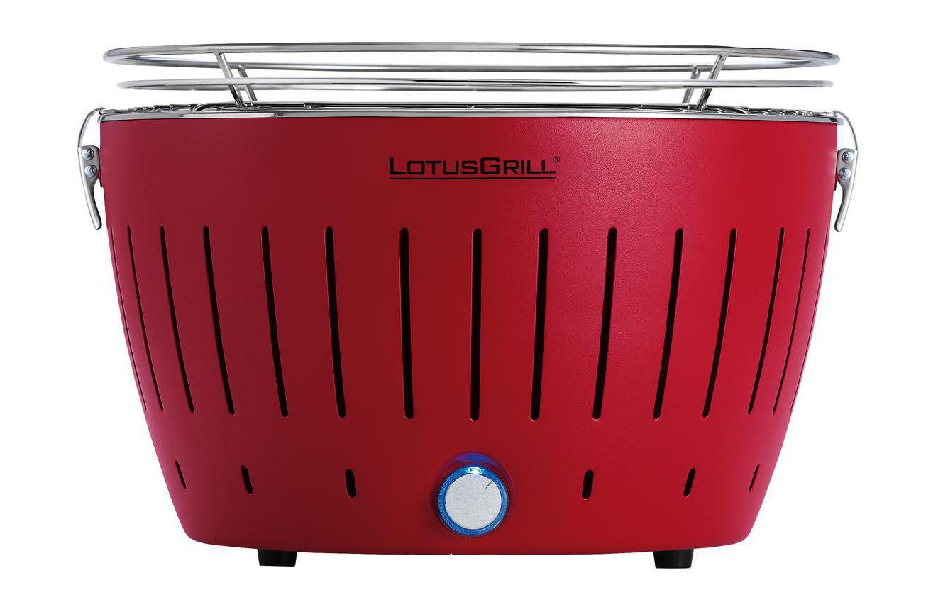 Tischgrill Original, Rot, Ø 32 cm<br>Grillieren mit Holzkohle auch auf dem Balkon