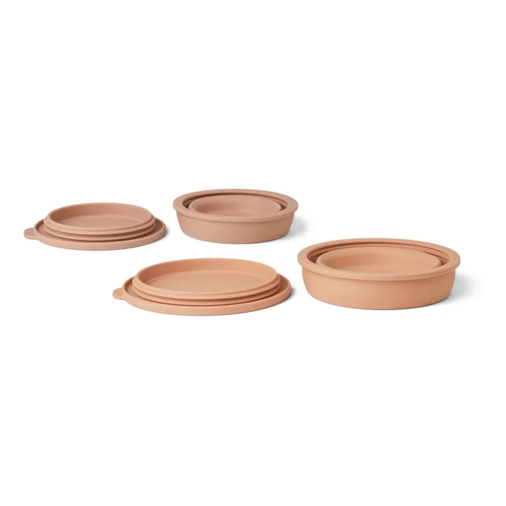 Liewood Bols de conservation pliable Dale en silicone-set de 2 | Rose