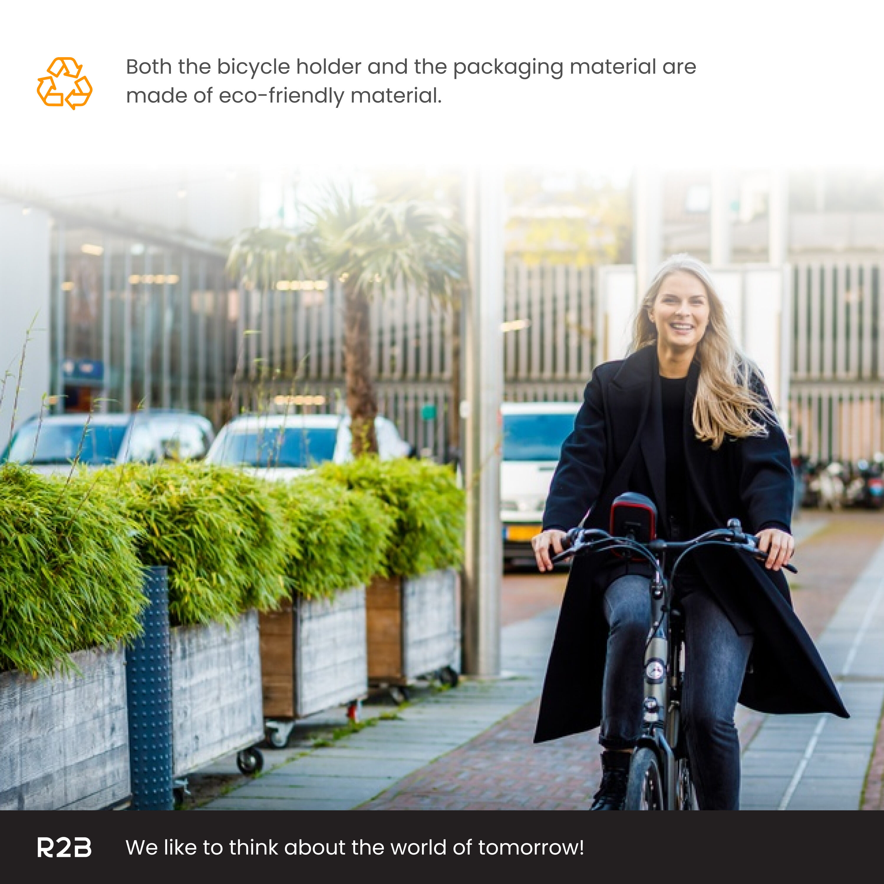 R2B Rode Waterdichte Fiets Telefoonhouder
