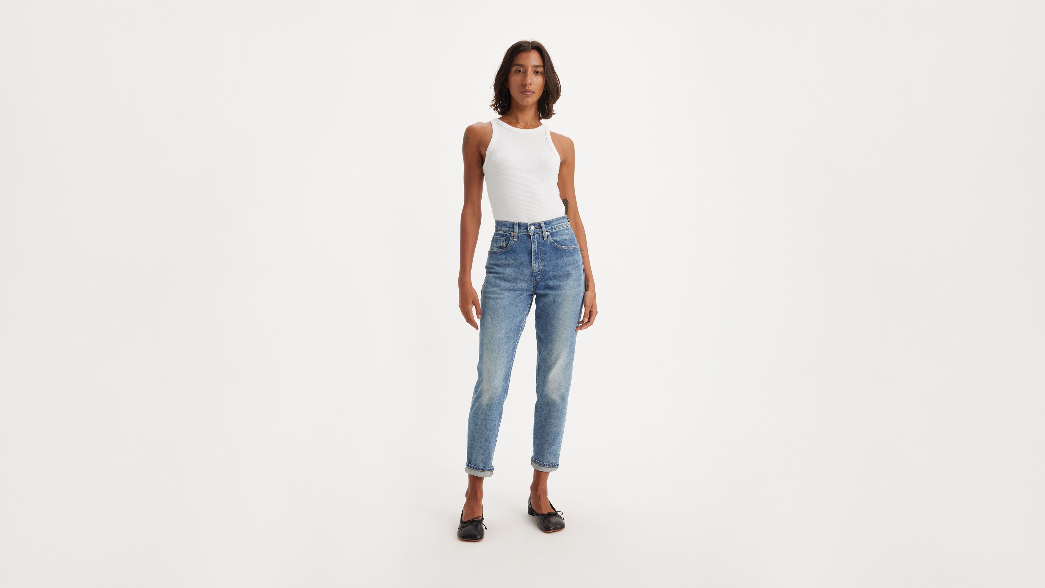 Levi's® jean Boyfriend taille haute Made in Japan - Mij Tansui - Bleu