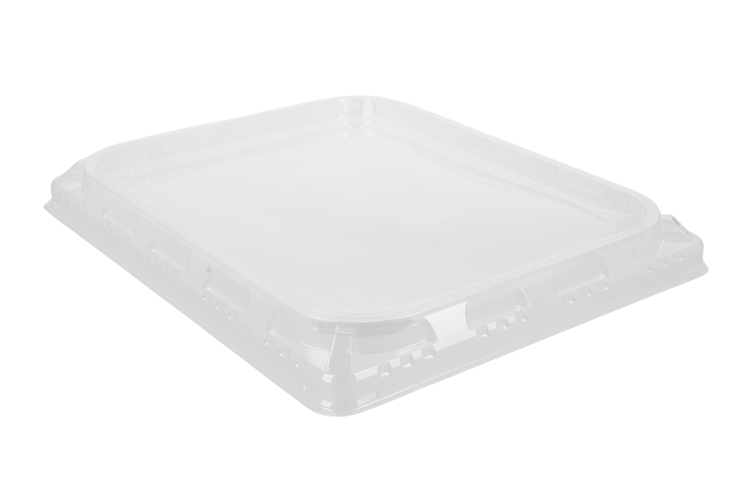 PET deksel transparant tbv 1/2 Gastro tray 7 vaks