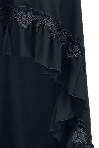 Gothic - Jupe Asymétrique | Sinister Gothic Jupe mi-longue