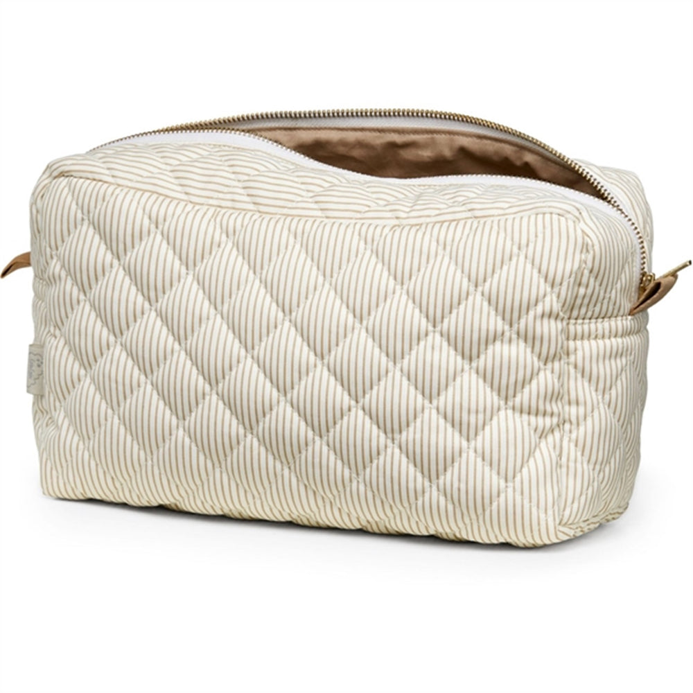 Toilettaske Classic Stripes Camel