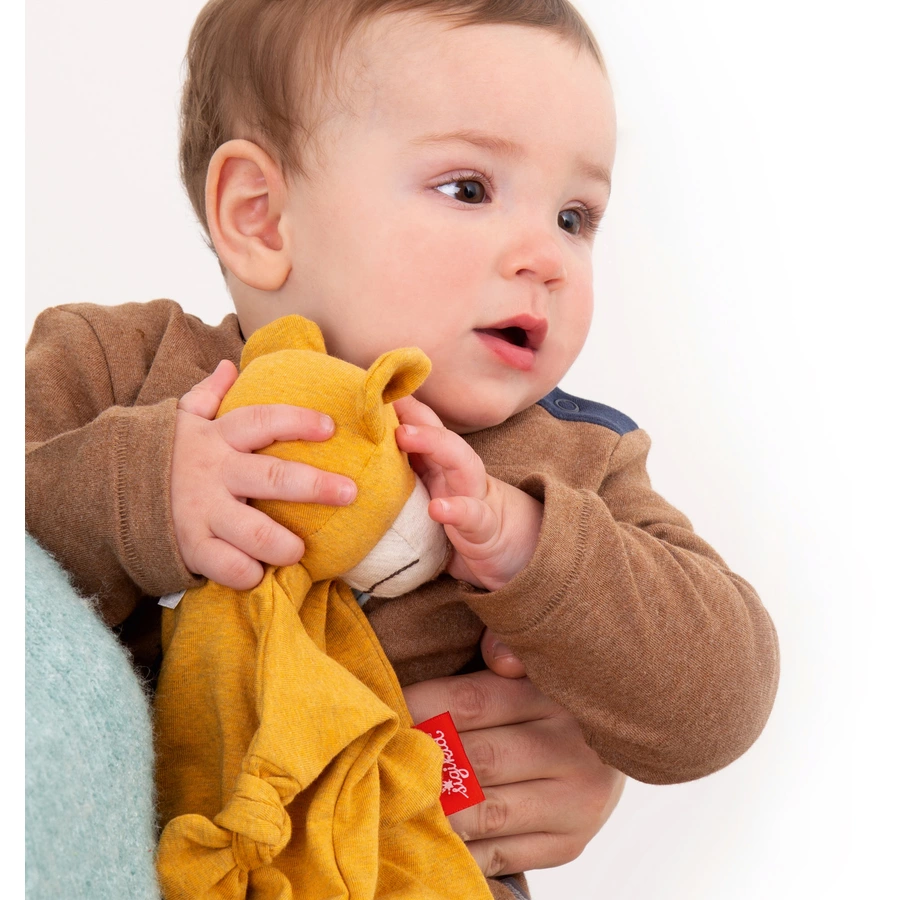 sigikid® Schnuffeltuch Bär Yellow gelb