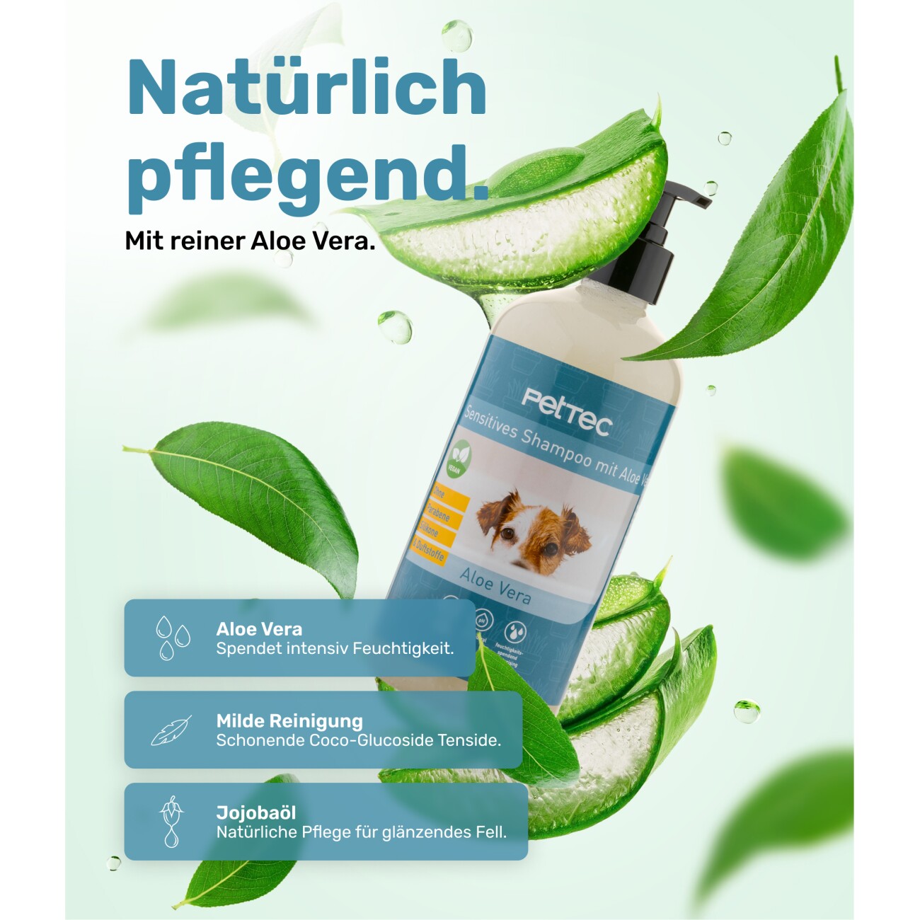 PetTec Hundeshampoo Aloe Vera 500ml