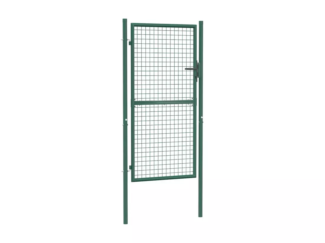 Portail de cl?ture acier 100x175 cm vert
