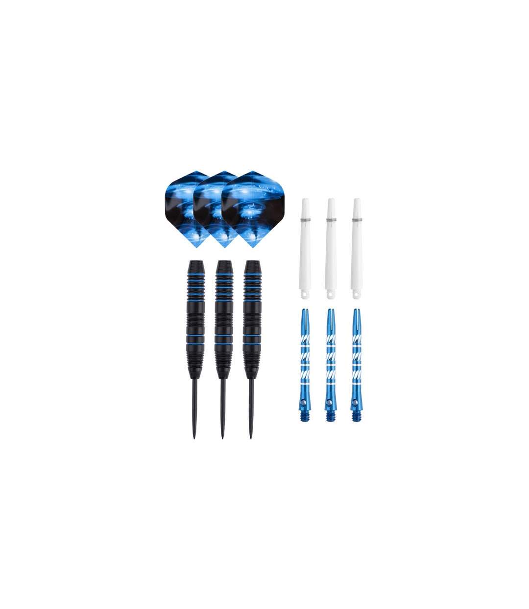 Jeu de 3 fléchettes professionnelles à pointe en acier 22 gr Typhoon