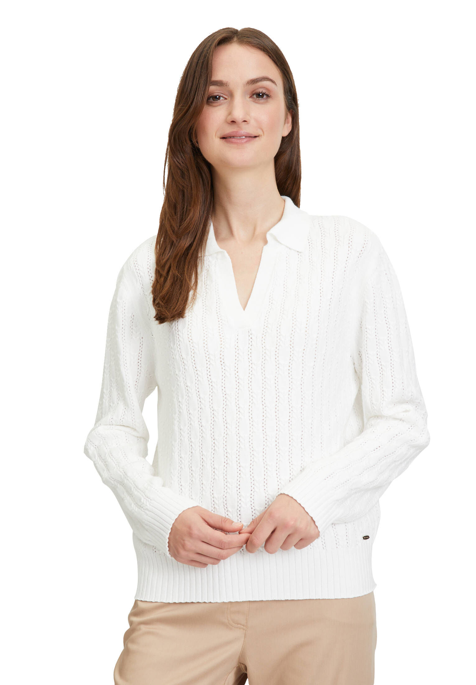 Betty & Co| Damen Strickpullover mit Kragen
