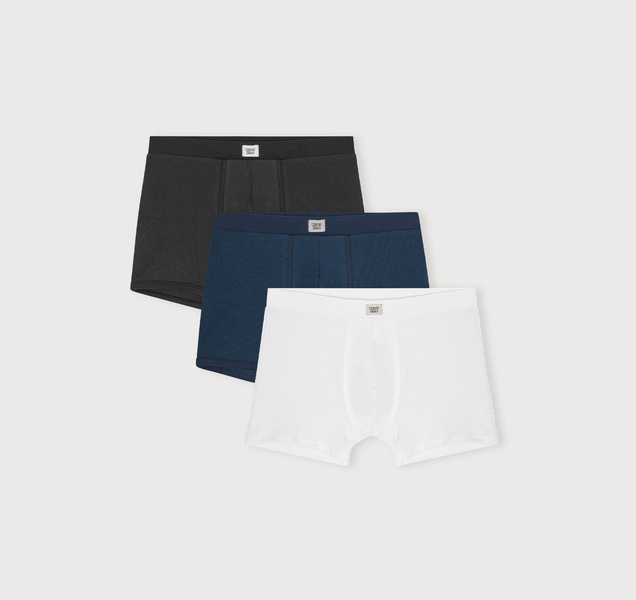 ORGANIC COTTON<br>Core Icon Rib Trunks 3-Pack