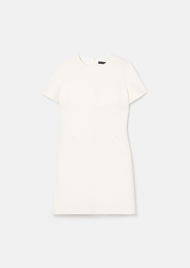 Robe Rehaneécrue en toile double