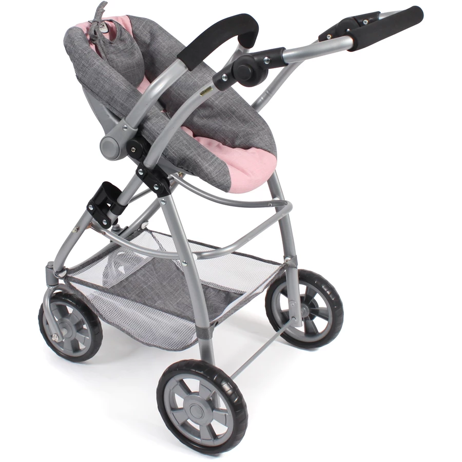 BAYER CHIC 2000 3 in 1 Kombi EMOTION ALL IN grau-rosa