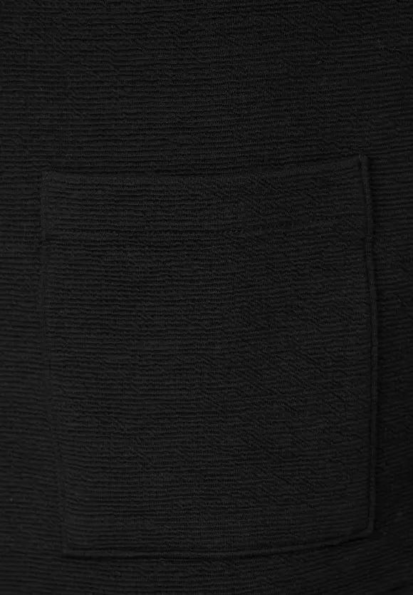 Sweatblazer mit Struktur - Black