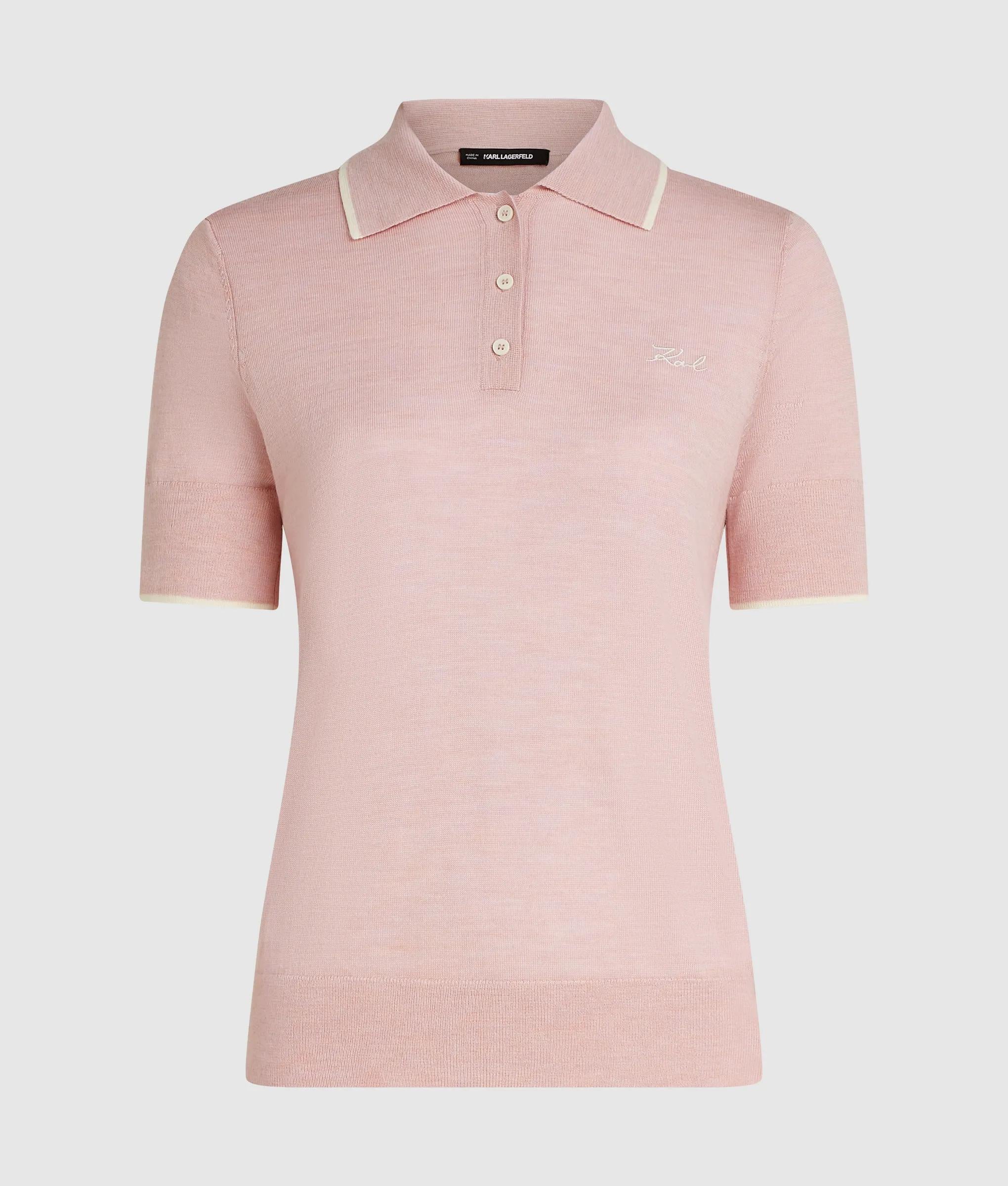 Poloshirt gemaakt van merinoswol