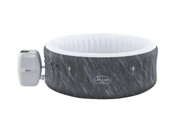 Bestway Lay-Z-Spa 60175, 669 L, 4 person(er), Rund, Boble/Jet massage, Grå, Hvid, 40 °C