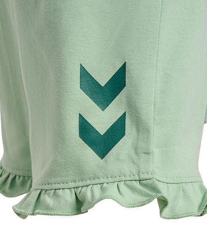 Hummel Shorts - hmlTalya Ruffle - Schlick Green