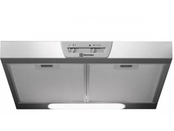 Electrolux LFU216X - Hætte - standard - bredde: 59.8 cm - dybde: 51 cm - udtrækning og recirkulation (-) - rustfrit stål
