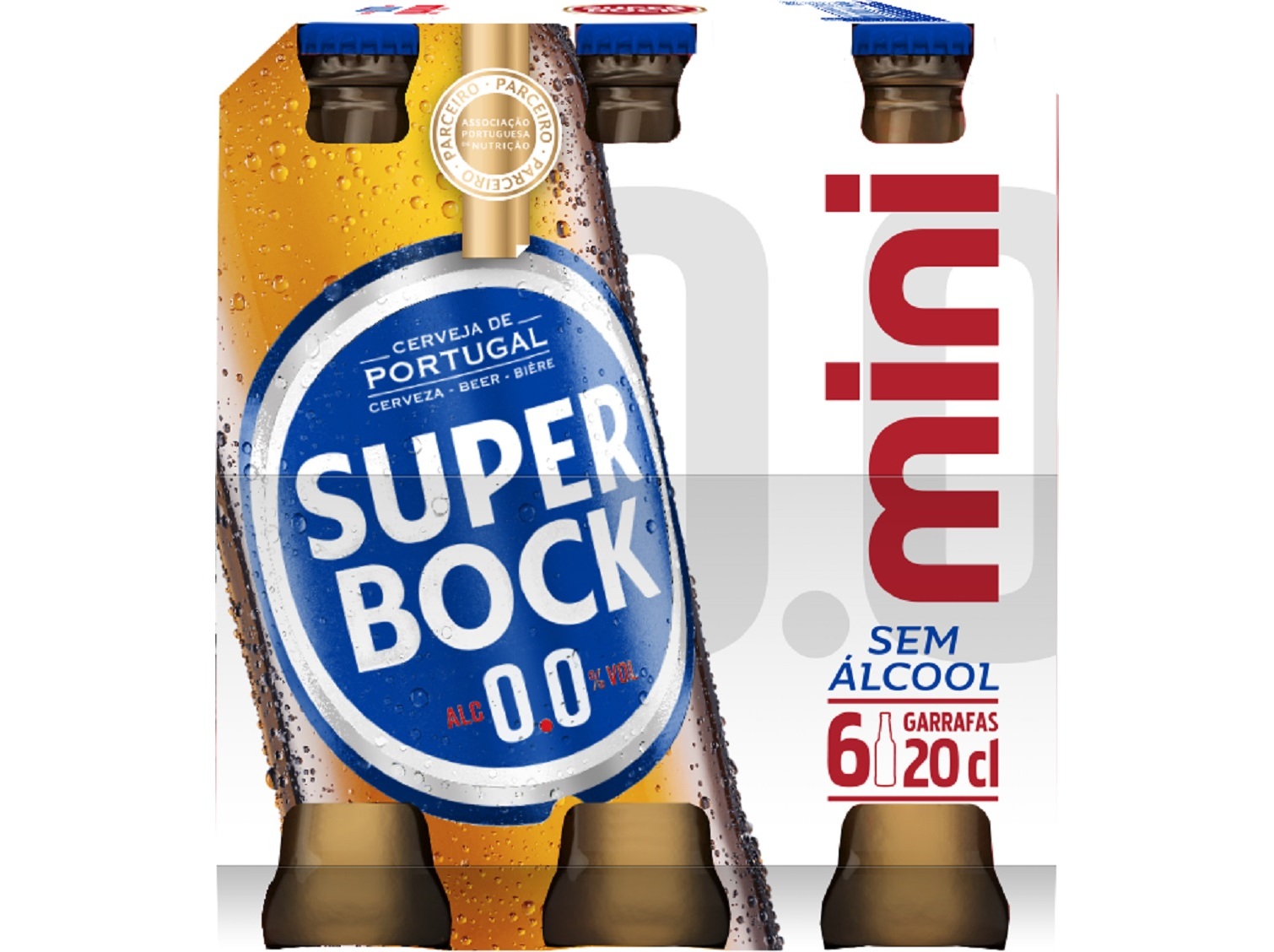 CERVEJA SEM ALCOOL SUPER BOCK 00% 6X0.20L