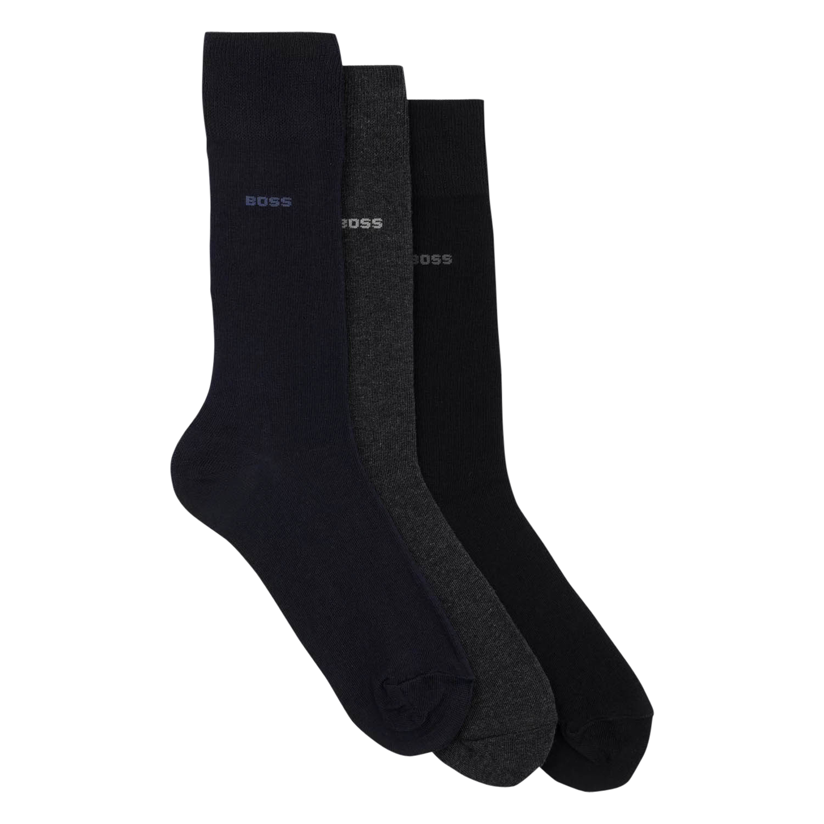 Lot de trois paires de chaussettes en coton | Multicolore