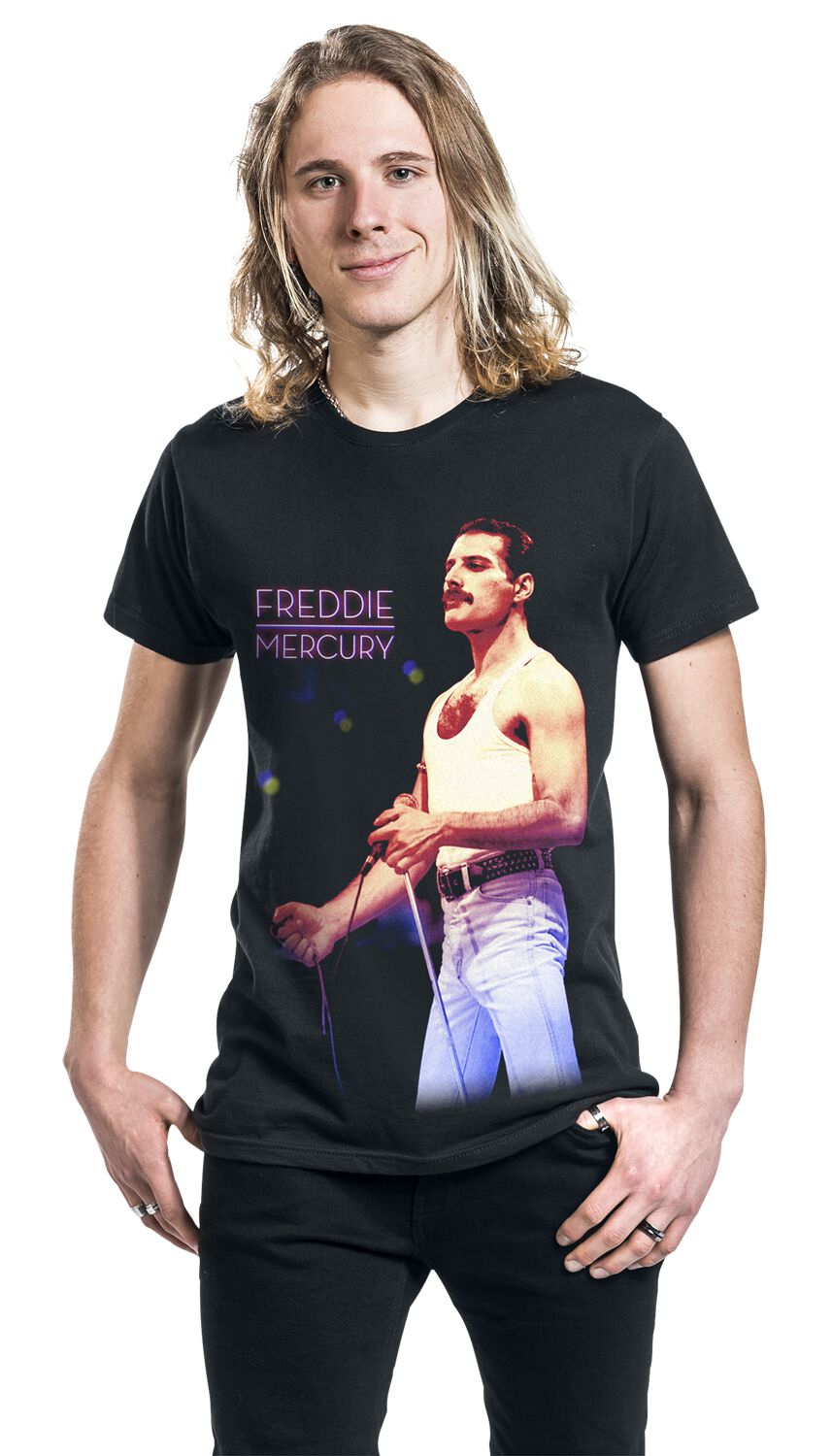 Freddie Mercury - Mic Photo | Queen T-Shirt Manches courtes