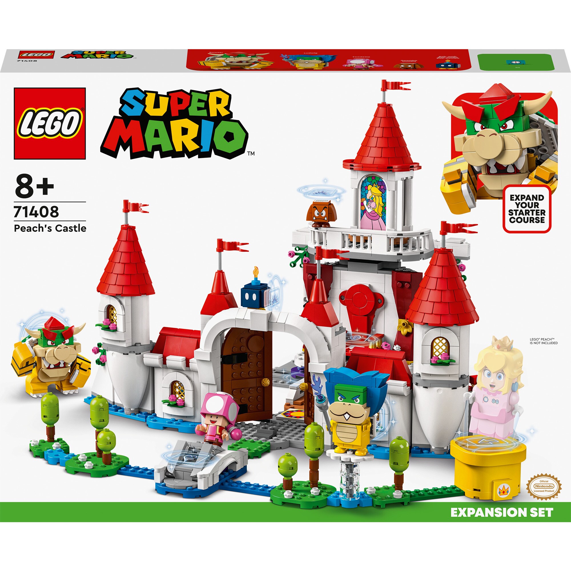 LEGO Konstruktionsspielzeug Super Mario Princess Peach Palast – Erweiterungsset