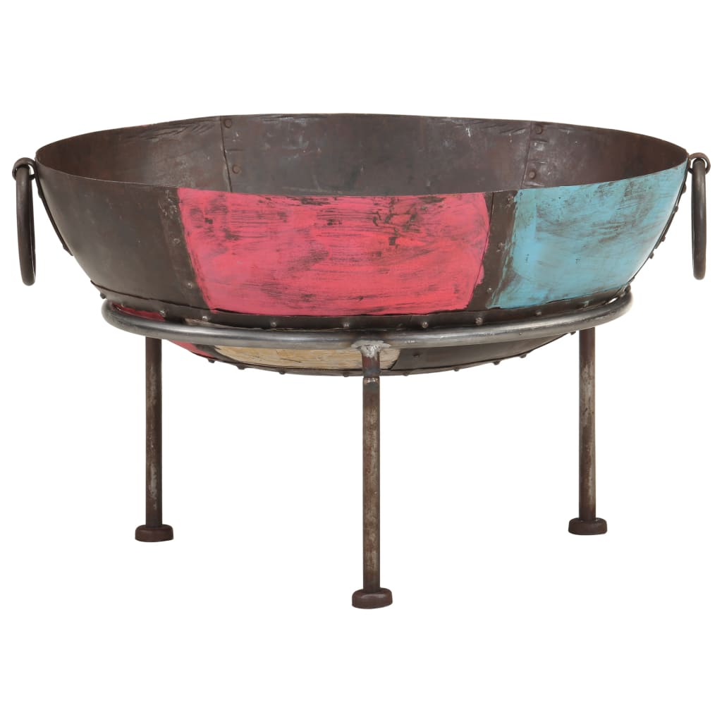 Foyer rustique coloré ø 60 cm fer