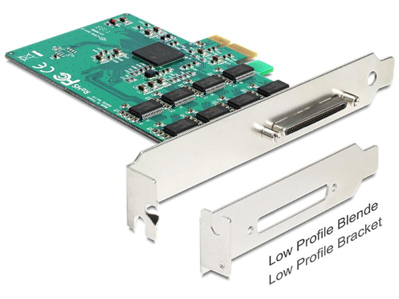 Delock PCI-Express-Karte 89336 8x Seriell / RS232 PCIe-Schnittstellenkarte mit acht seriellen Ports