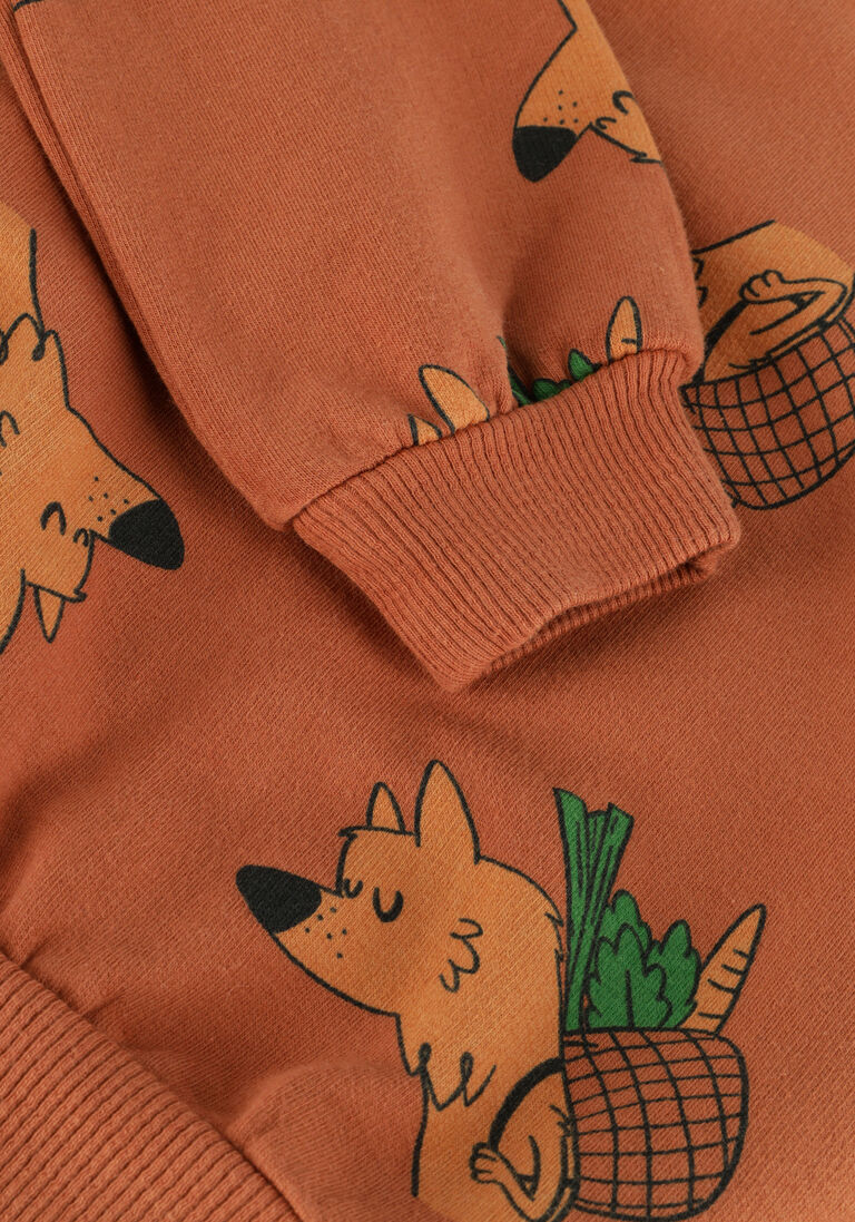 L\u00D6TIEKIDS bruine l&ouml;tiekids sweater w23-87bb-86