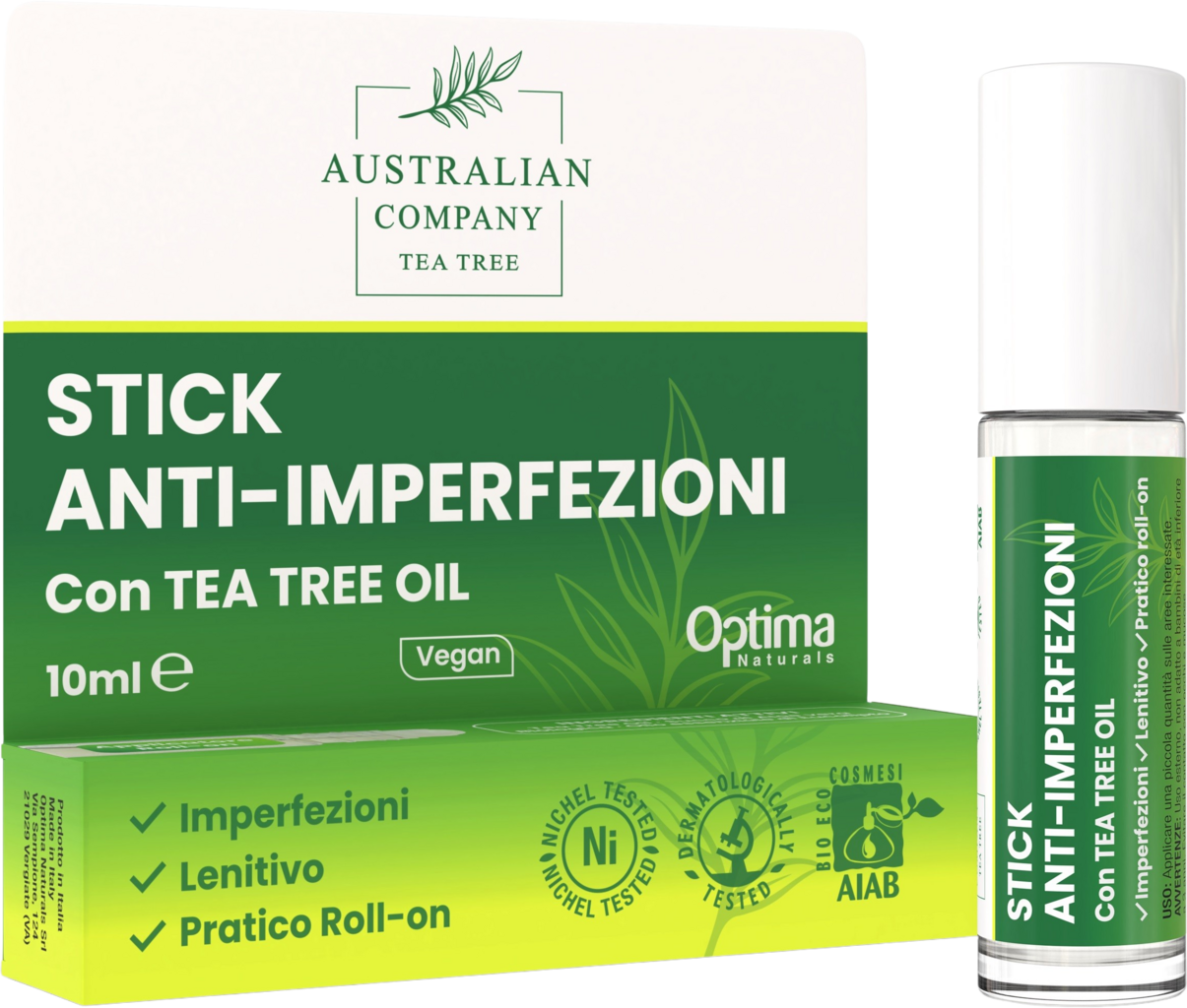 Optima Naturals  Australian Company Teebaumöl Anti-Pickel Roll-on, 10 ml