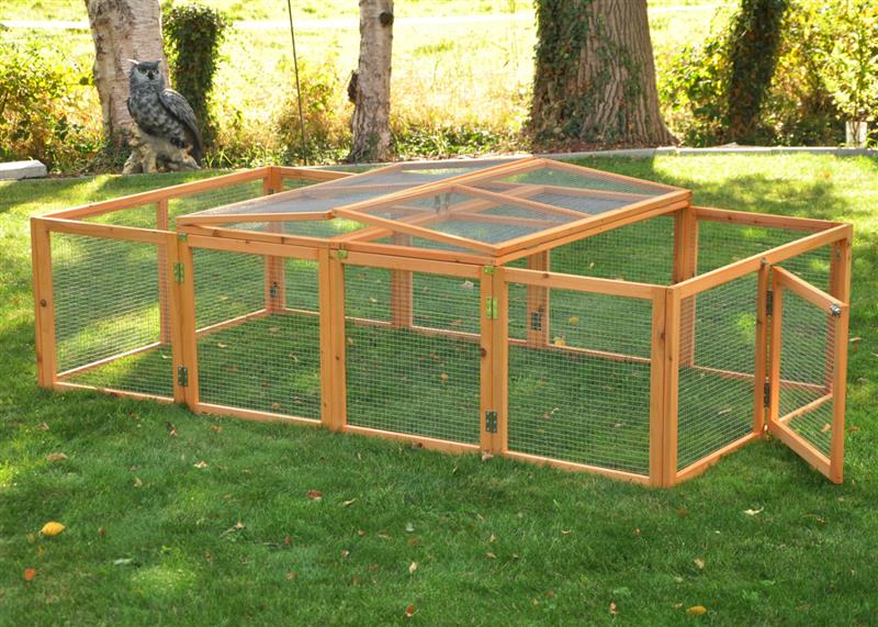 Nanook Freigehege Purzel natur faltbar 200 x 123 x 53 cm