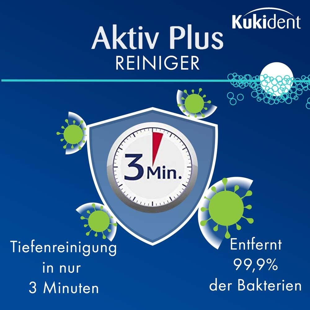 Kukident Aktiv Plus Gebissreiniger Tabs