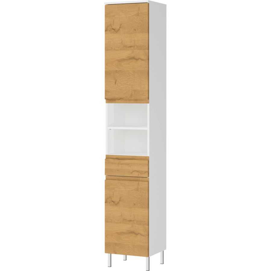 Lavaboy Torra Dekor weiss/Eiche 60 x 56 x 34 cm