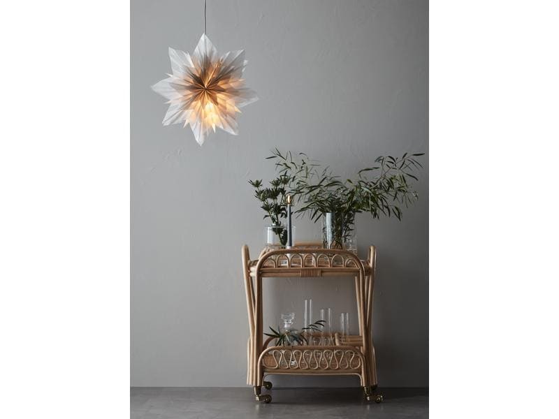 Markslöjd Fensterhänger Neela, LED E14 6W, Ø 45 cm, Grau LED Weihnachtsdekoration Stern
