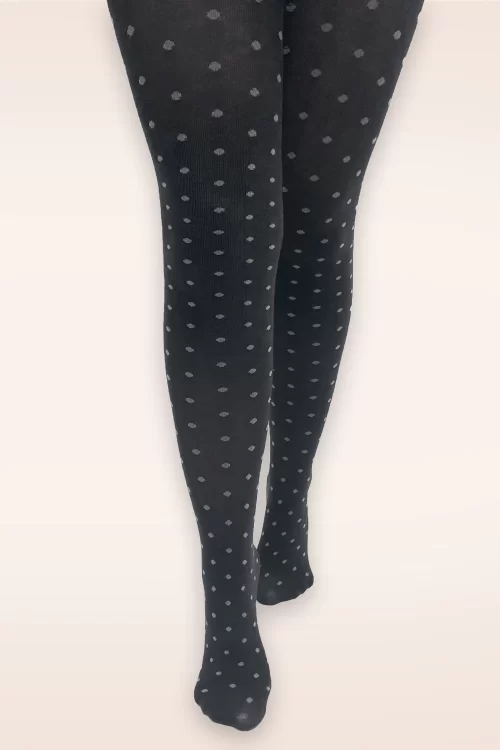 Pamela Mann Bamboo Spot gebreide maillot in donkergrijs