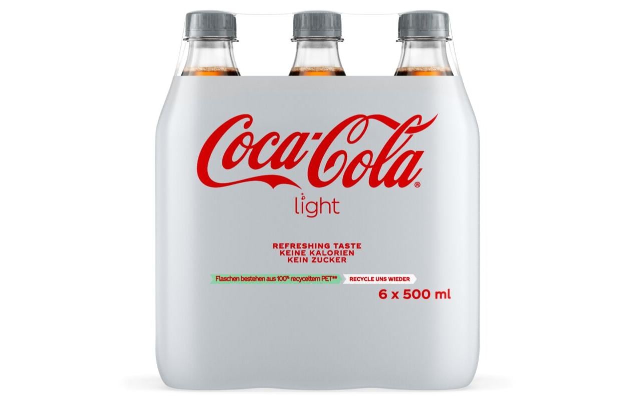 Soft-Drinks Light 6 x 0.5 lPrickelndes Erfrischungsgetränk mit Koffein und Süssungsmitteln