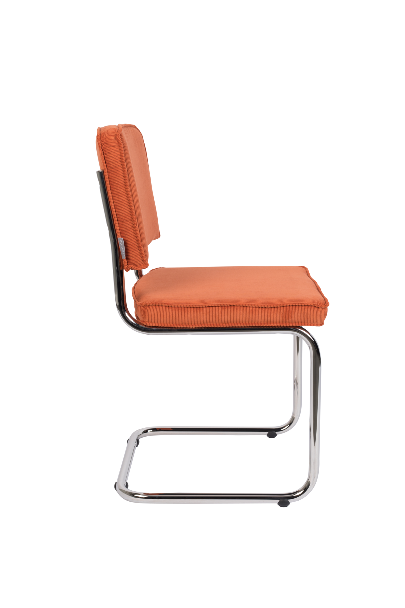 Eetkamerstoel RIDGE RIB oranje - set van 2