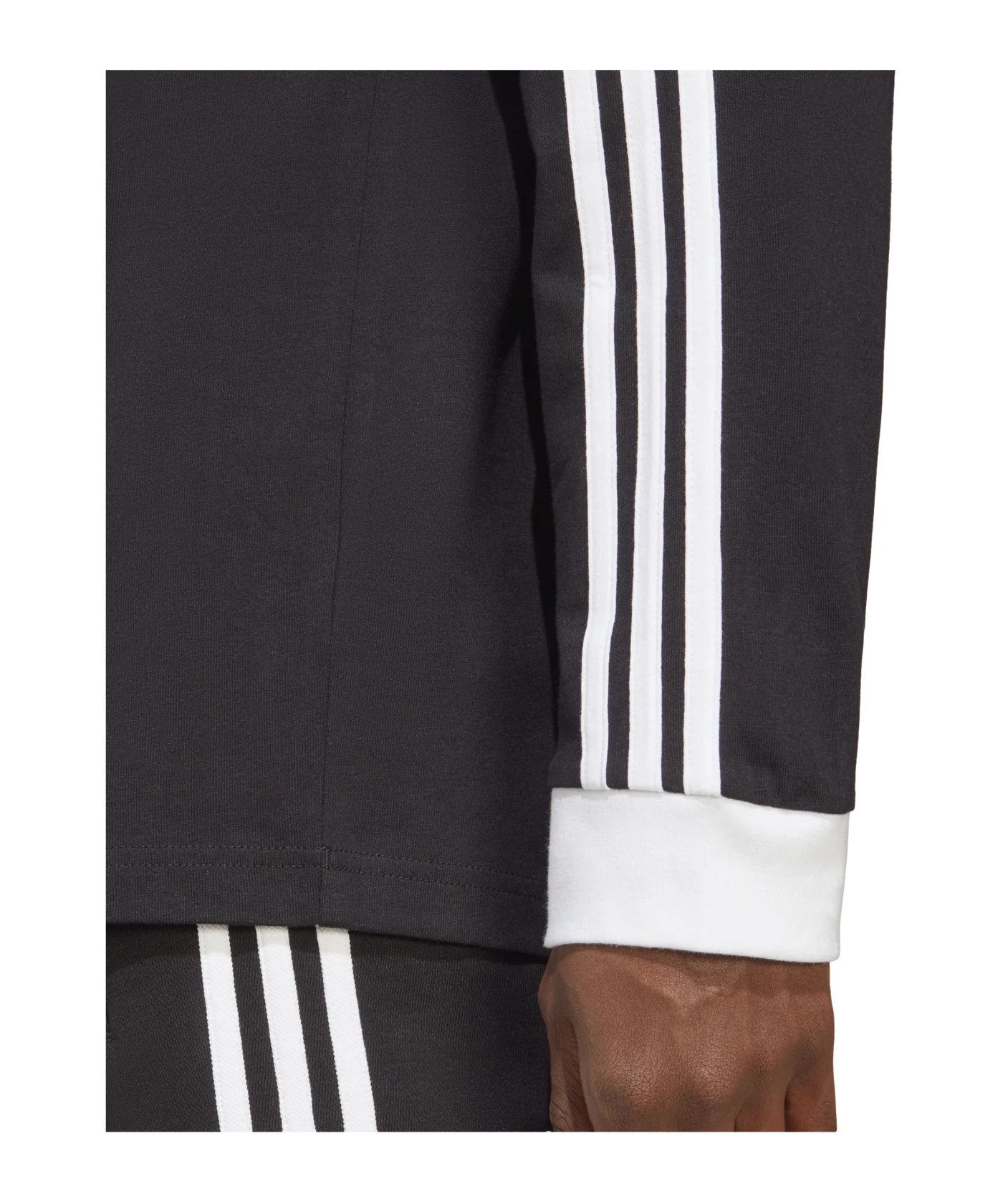 adidas Originals Adicolor Classics 3-Stripes Long Sleeve Tee Black
