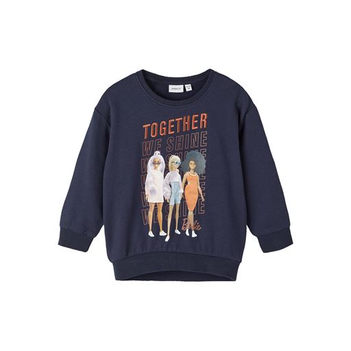 Name It Barbie Sweatshirt, Dark Sapphire, 104 cm