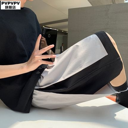 POSI - Mock tweedelige shorts met trekkoord in de taille