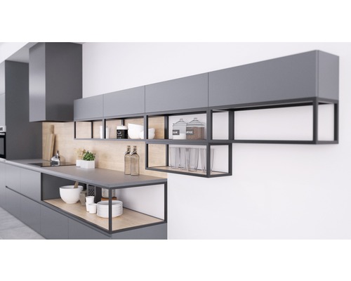 Plankframe QB UT-systeem 35 x 40 x 25 cm zwart zonder plank