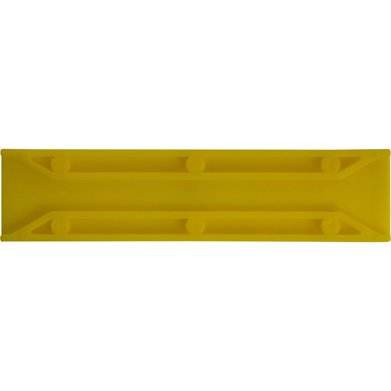 Kunststof tunnelblokje 24x4mm Geel