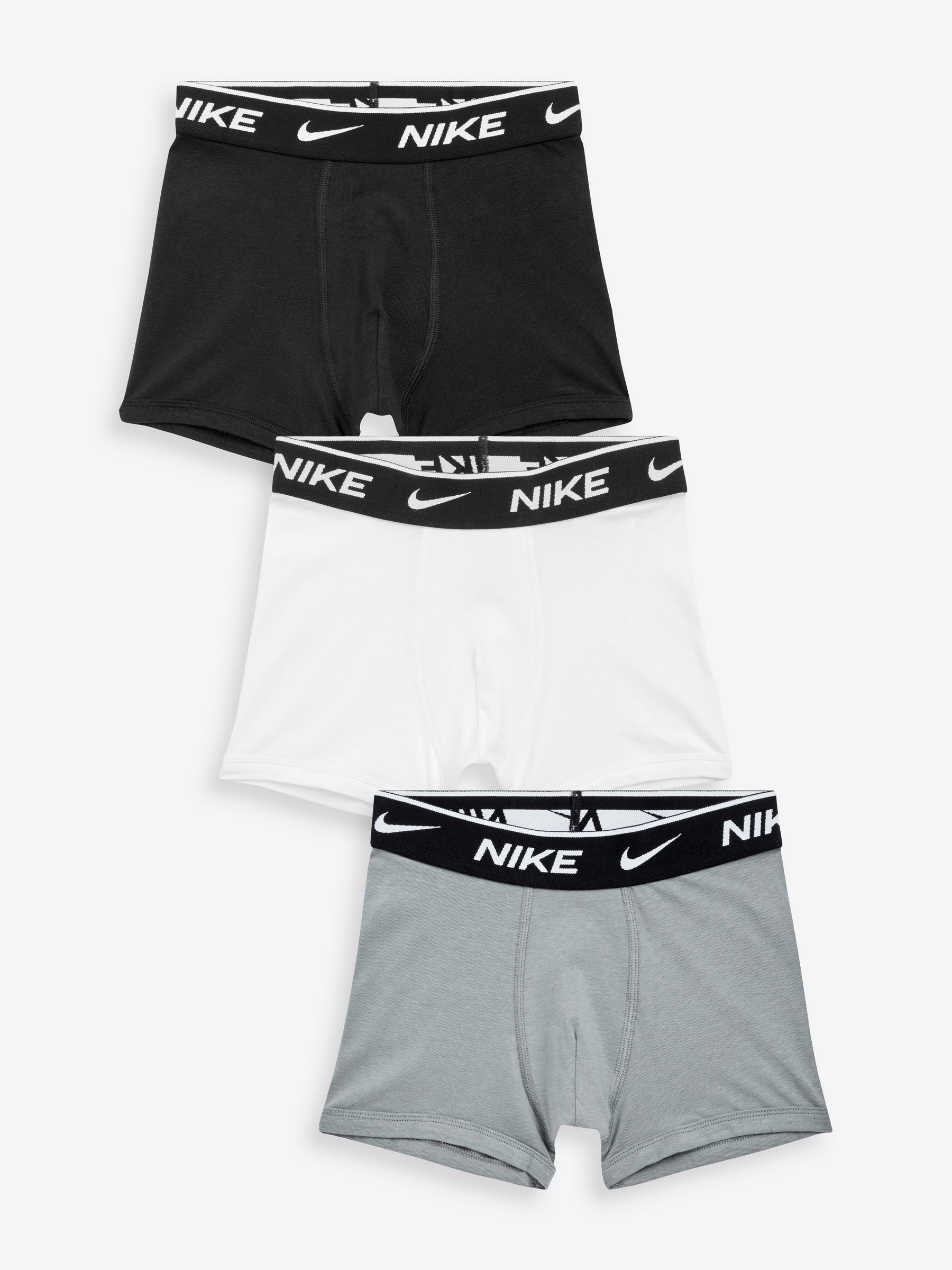 Zwart/grijs/wit - Nike - 3 Boxershorts voor jongens