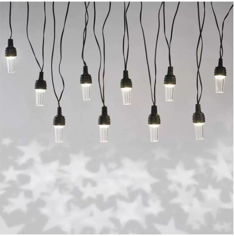 LED Kerst lichtsnoer voor buiten 10xLED/9,5 m IP44 koud wit