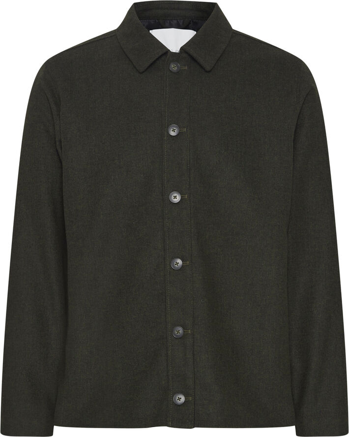 Casual Friday CFJUELS small checked jacket Anthracite black melange