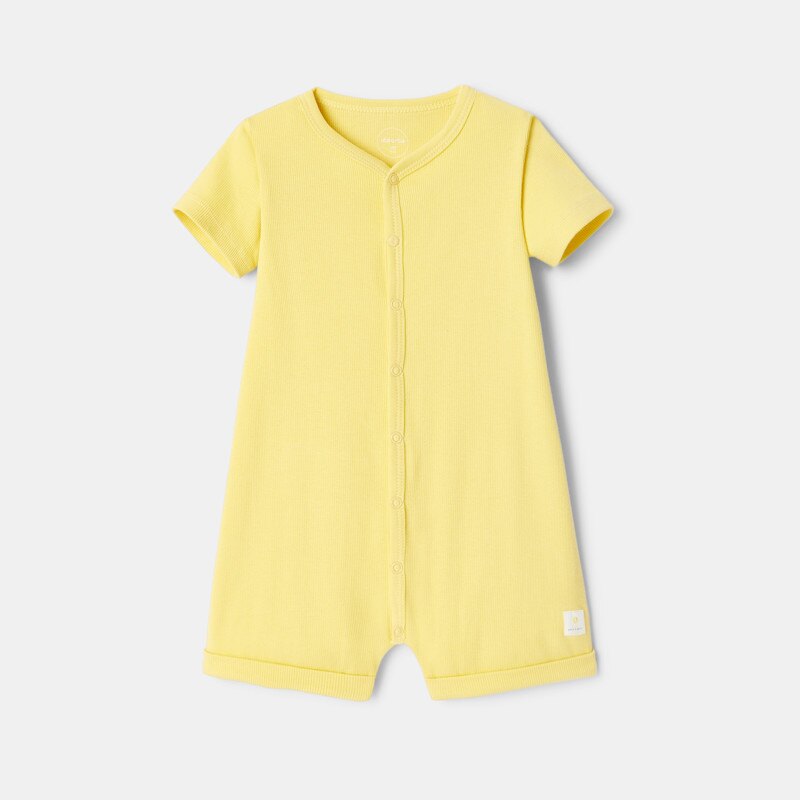 Pyjama court en coton jaune naissance Absorba Jaune