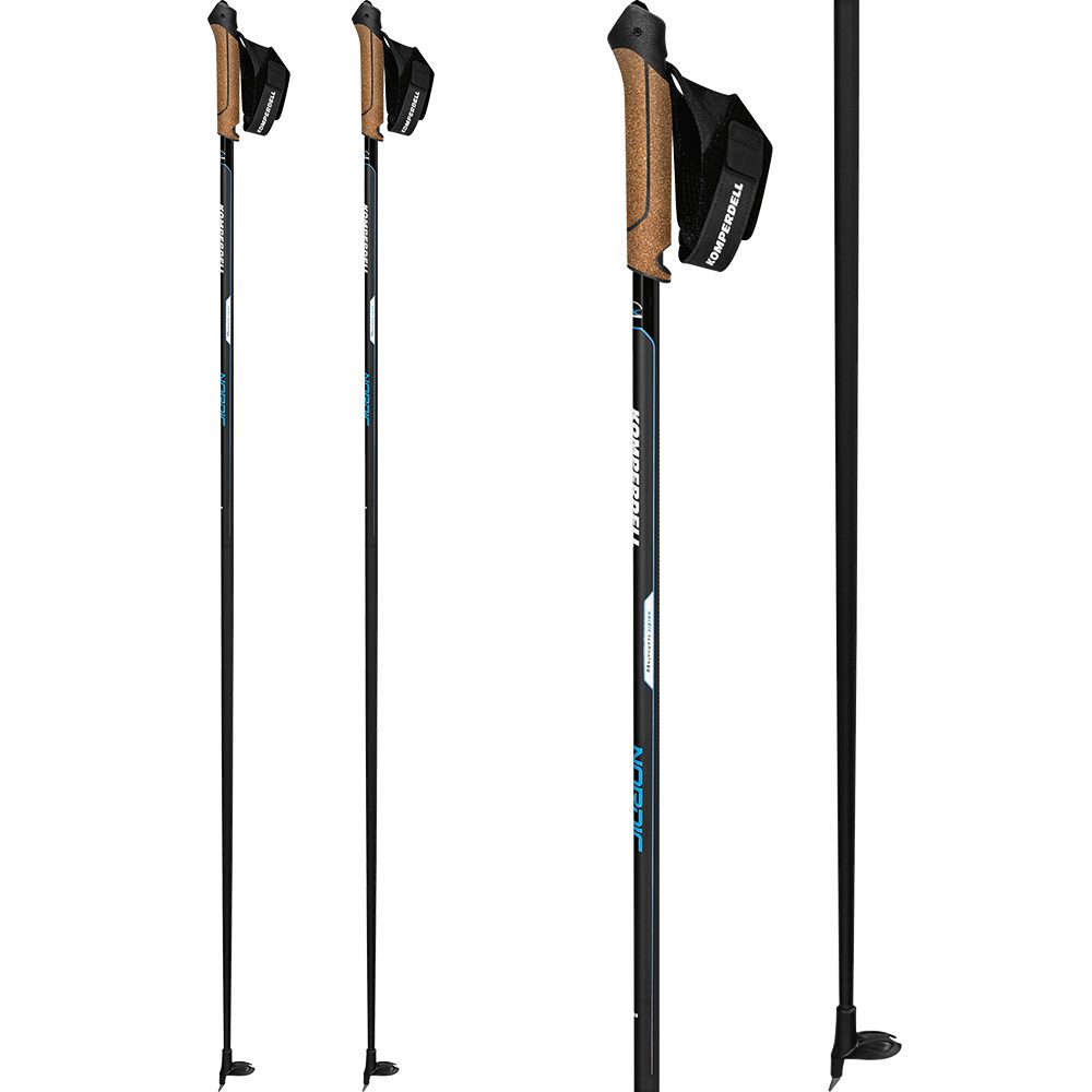 Komperdell Nordic CX-100 Cork Langlaufstöcke black blue