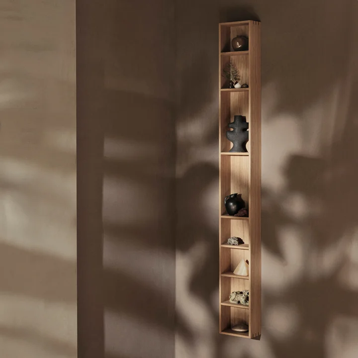 Ferm Living - Bon Wandregal, 24 x 80 cm, Eiche geölt